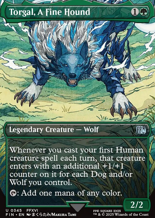 Torgal, A Fine Hound [ #0345 Borderless Alternate Art ] (FIN-U)