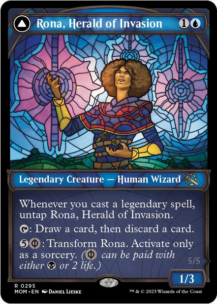 Rona, Herald of Invasion // Rona, Tolarian Obliterator [#0295 Showcase] (MOM-R-FOIL)