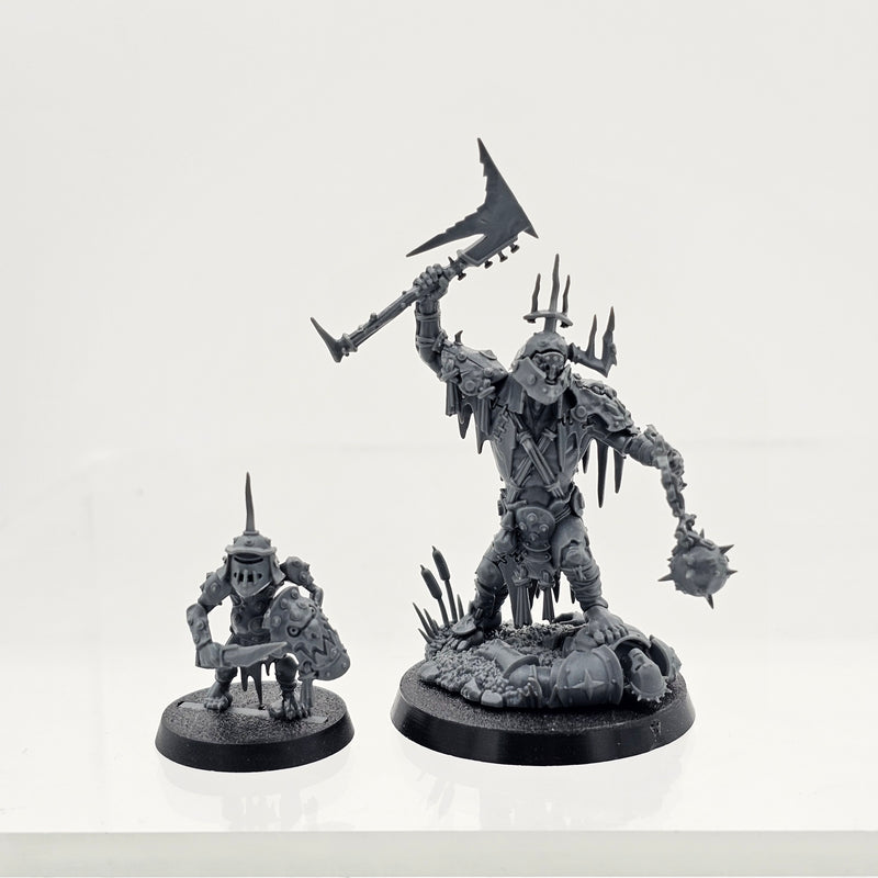 Age of Sigmar: Orruk Warclans - Kruleboyz: Killaboss with Stab Grot (USED)