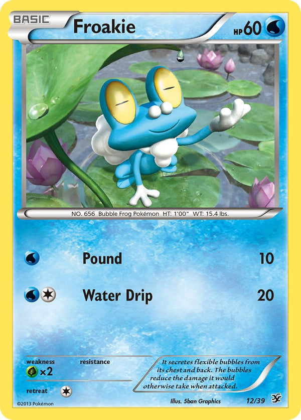 Froakie - 012/039 (KSS) Common - Near Mint Holofoil