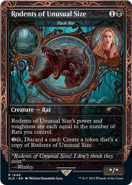 Rodents of Unusual Size - Pack Rat [#1448 Borderless] (SLD-R-FOIL)