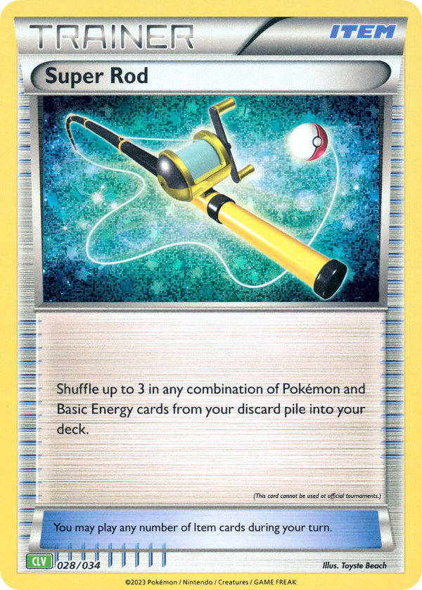 Super Rod - 028/034 (TCG:CLV) Classic Collection - Near Mint Holofoil