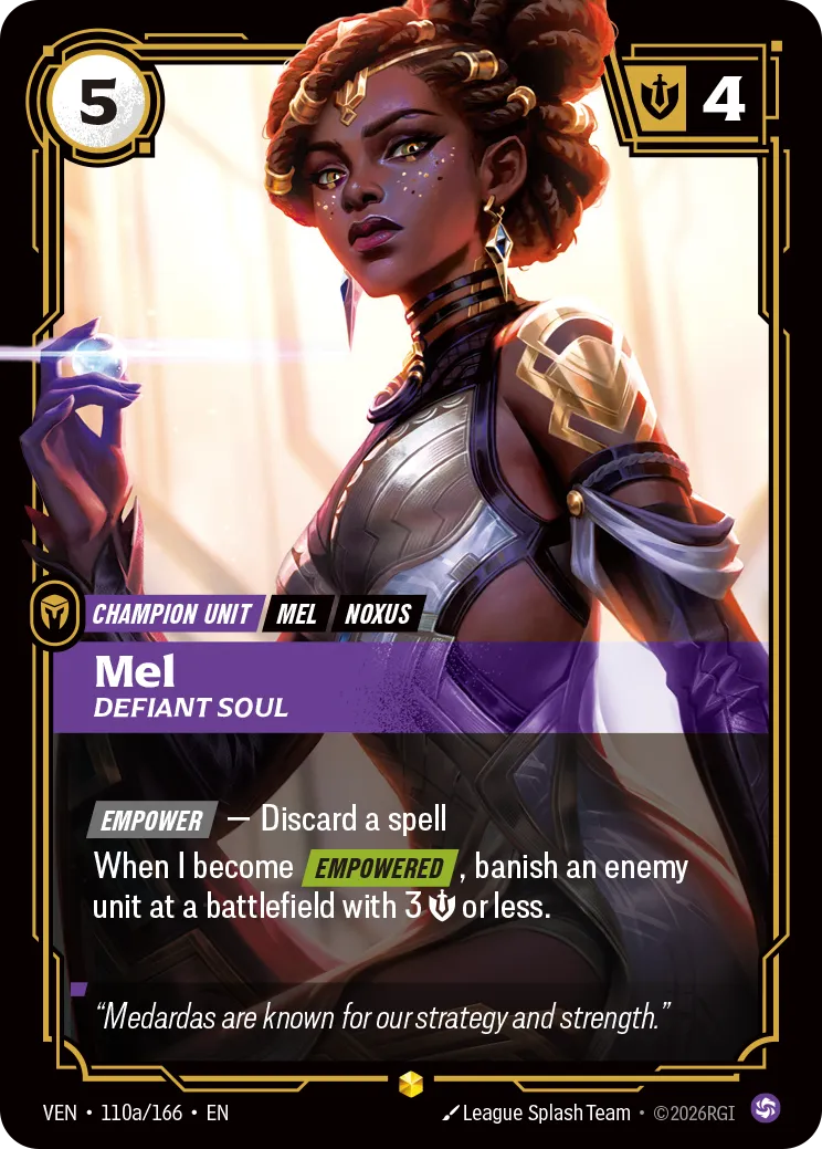 Mel, Defiant Soul (Alternate Art) - 110a/166 (VEN) Rare