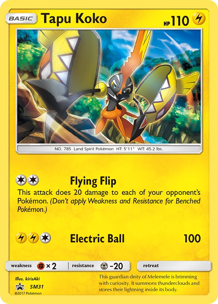 Tapu Koko - SM31 (SM:PR) Promo - Near Mint Holofoil