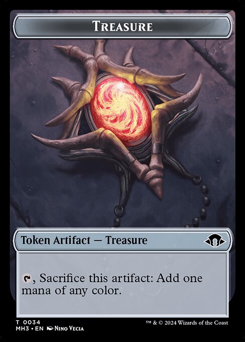 Phyrexian Germ Token [#0016] (MH3-T-Foil) // Treasure Token [#0034] (MH3-T-Foil)