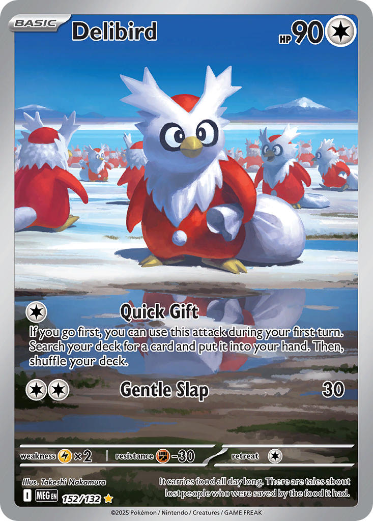 Delibird - 152/132 (MEG) Illustration Rare