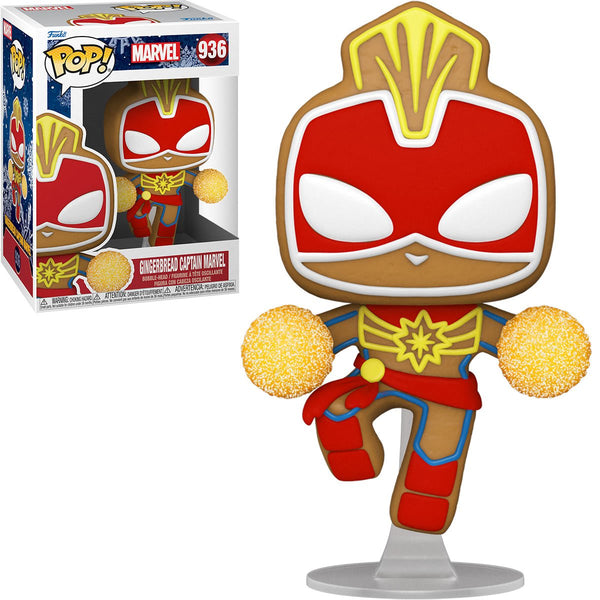 POP Figure: Marvel #0936 - Gingerbread Captain Marvel