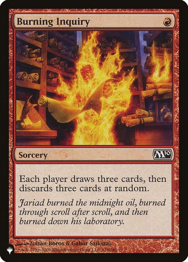 Burning Inquiry (M10-C-LIST)