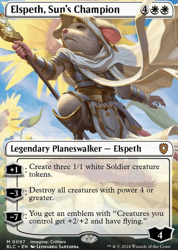 Elspeth, Sun's Champion [#0097 Borderless] (BLC-M)