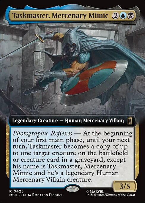 Taskmaster, Mercenary Mimic [ #0425 Extended Art ] (MSH-R)