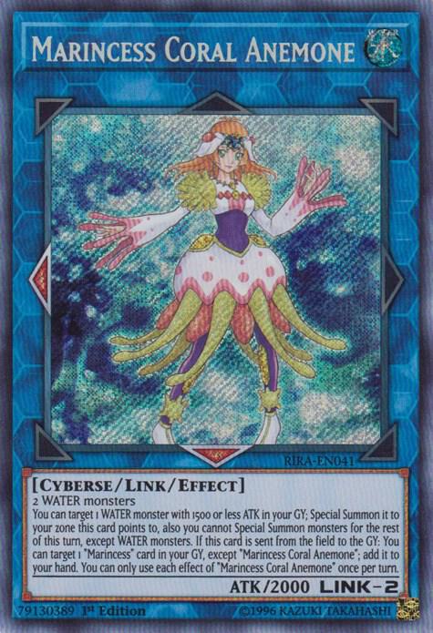 Marincess Coral Anemone (RIRA-EN041) Near Mint 1st Edition - Secret Rare