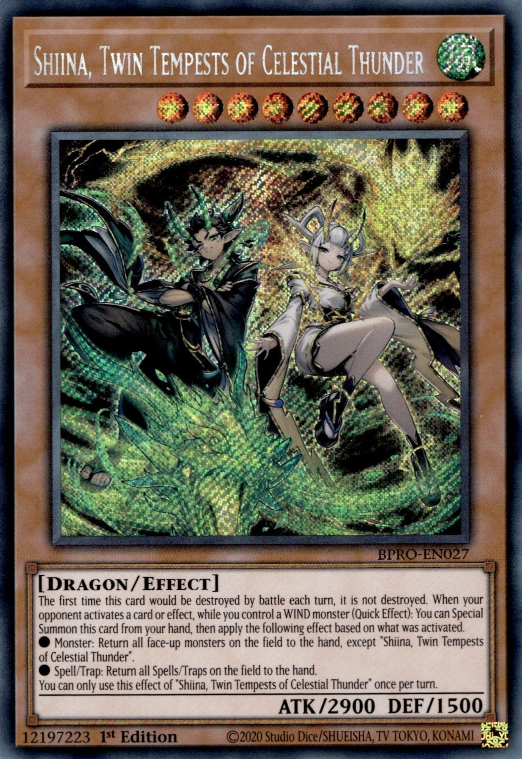 Shiina, Twin Tempests of Celestial Thunder (BPRO-EN027)