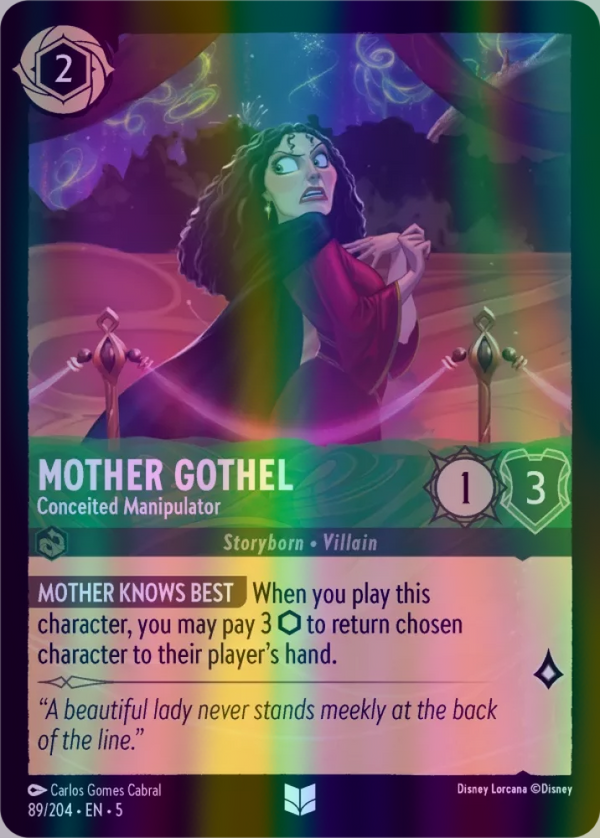 Mother Gothel - Conceited Manipulator (Shimmering Skies 089/204) Uncommon - Near Mint Cold Foil