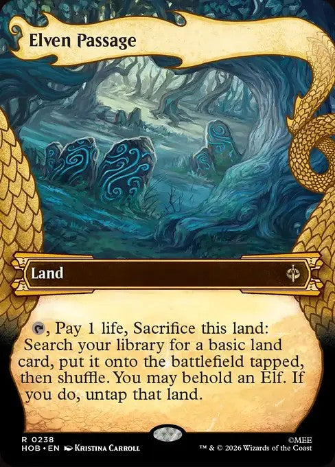 Elven Passage [ #0238 Showcase Dragon Hoard Frame ] (HOB-R)