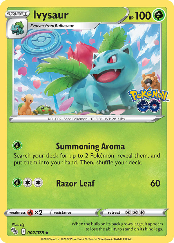 Ivysaur - 002/078 (PGO) Uncommon - Near Mint