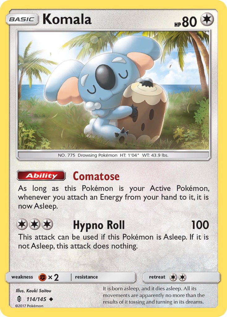 Komala - 114/145 (SM:GRI) Uncommon - Near Mint