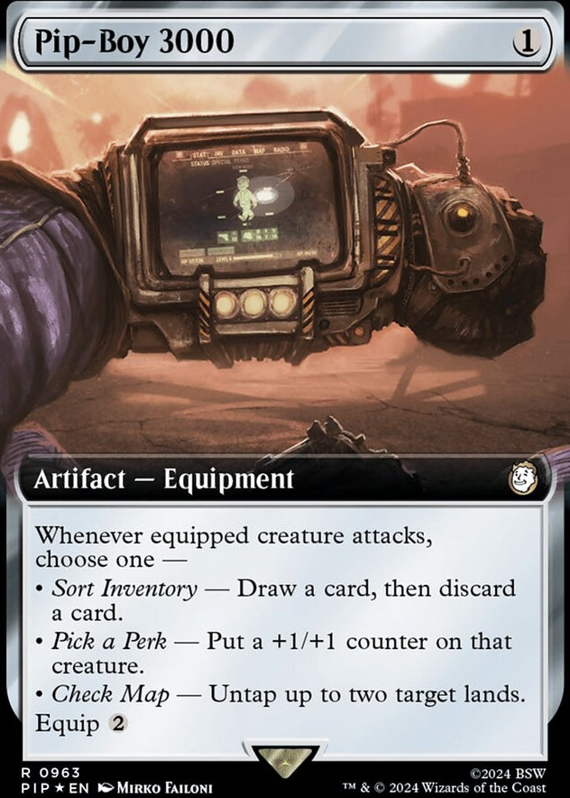 Pip-Boy 3000 [#0963 Extended Art Surge Foil] (PIP-R)