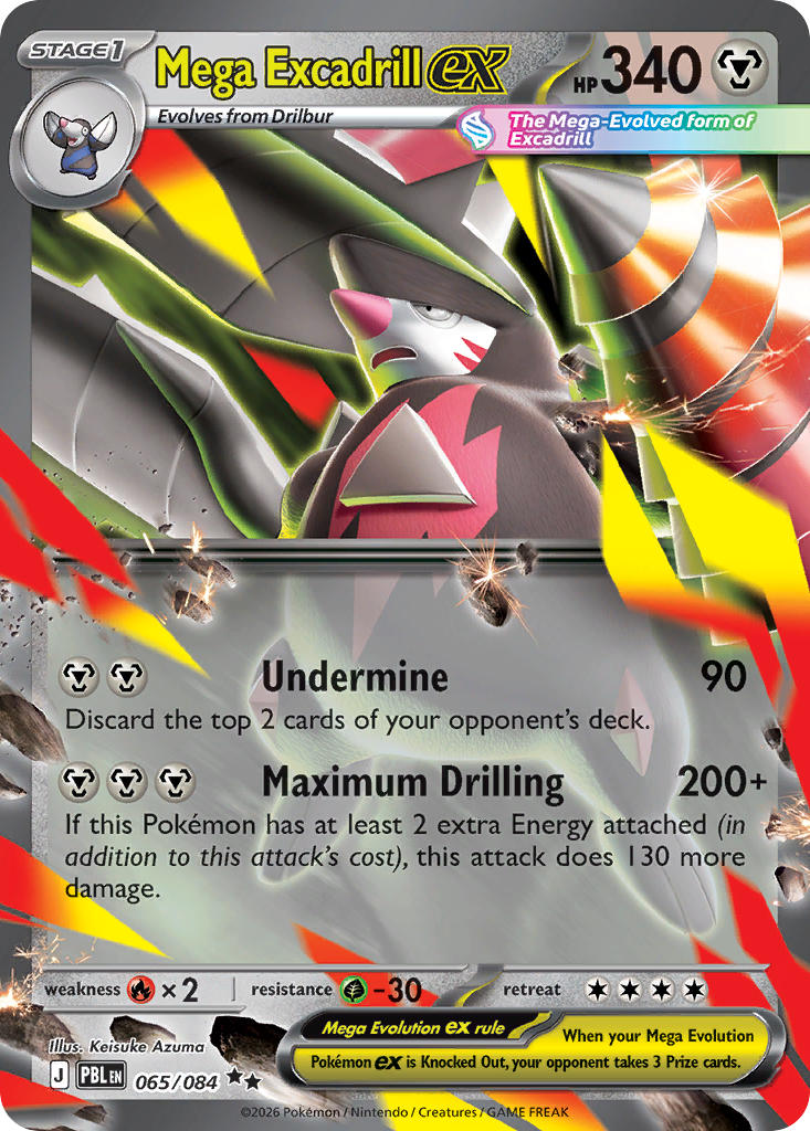 Mega Excadrill ex - 065/084 (PBL) Double Rare