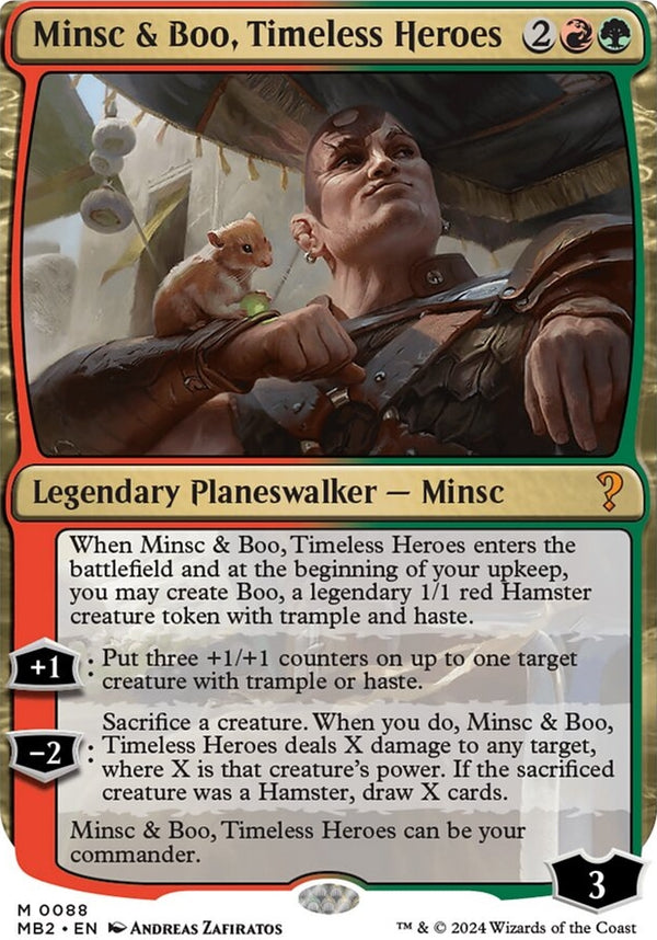 Minsc & Boo, Timeless Heroes [#0088 White-Border] (MB2-M)