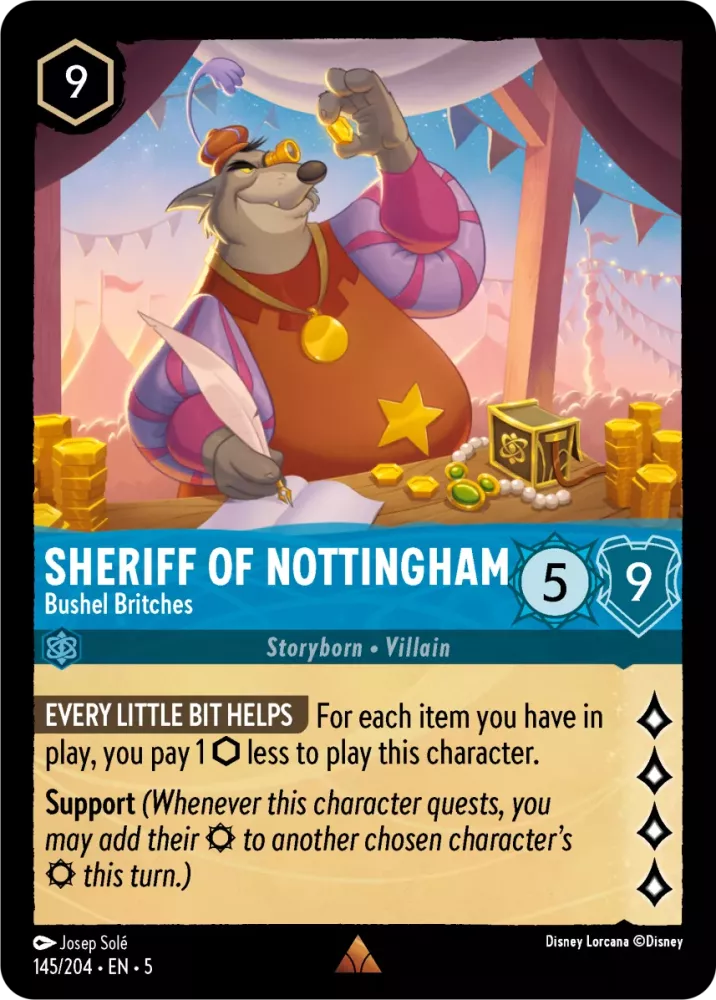 Sheriff of Nottingham - Bushel Britches (Shimmering Skies 145/204) Rare - Near Mint