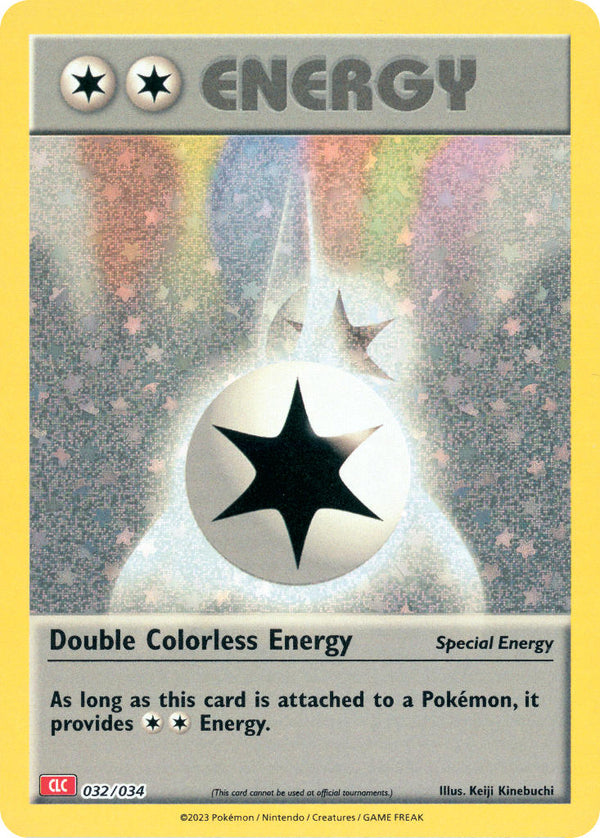 Double Colorless Energy - 032/034 (TCG:CLC) Classic Collection - Near Mint Holofoil