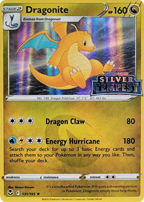 Dragonite (Silver Tempest Stamped) - 131/195 (SWSH:PR) Holo Rare - Near Mint Holofoil