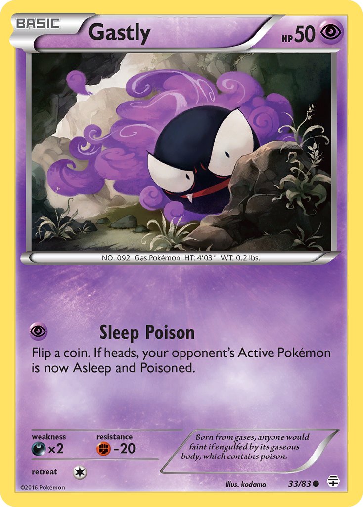 Gastly - 033/083 (GEN) Common - Near Mint