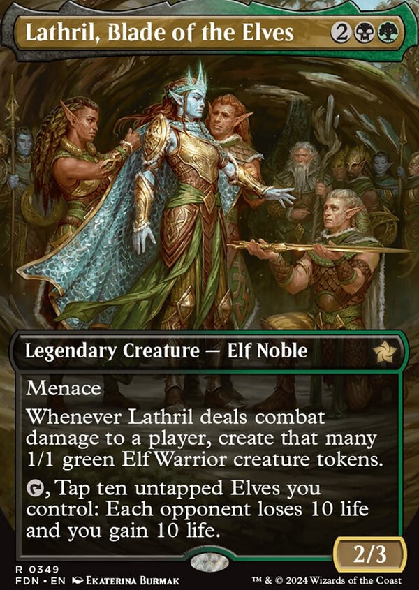 Lathril, Blade of the Elves [#0349 Borderless] (FDN-R)