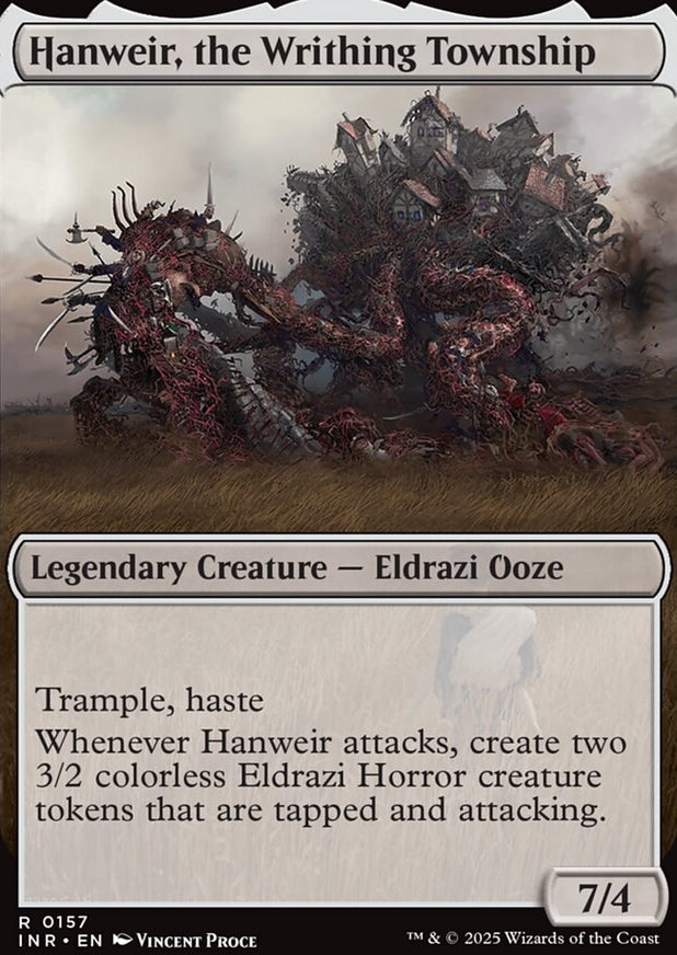 Hanweir Garrison // Hanweir, the Writhing Township [ #0157 ] (INR-R-FOIL)