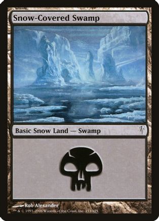 Snow-Covered Swamp (CSP-C-FOIL) Moderate Play