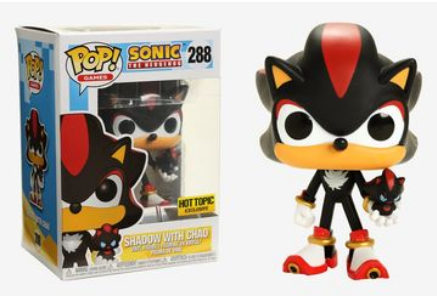 POP Figure: Sonic the Hedgehog #0288 - Shadow With Chao (Hot Topic)