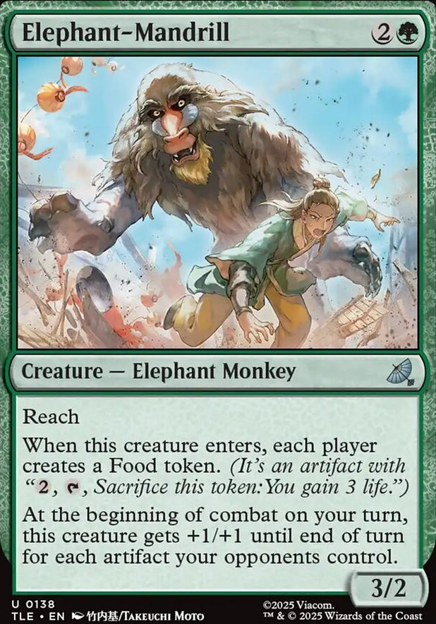 Elephant-Mandrill [ #0138 ] (TLE-U)