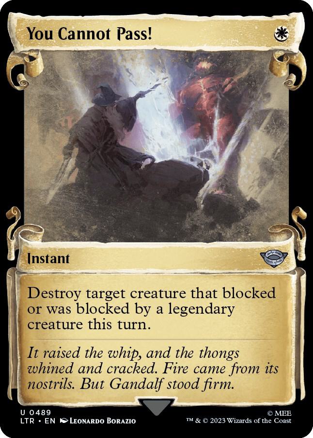 You Cannot Pass! [#0489 Showcase Scrolls] (LTR-U-Foil)