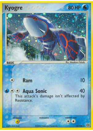 Kyogre - 006/106 (EM) Holo Rare - Near Mint Holofoil