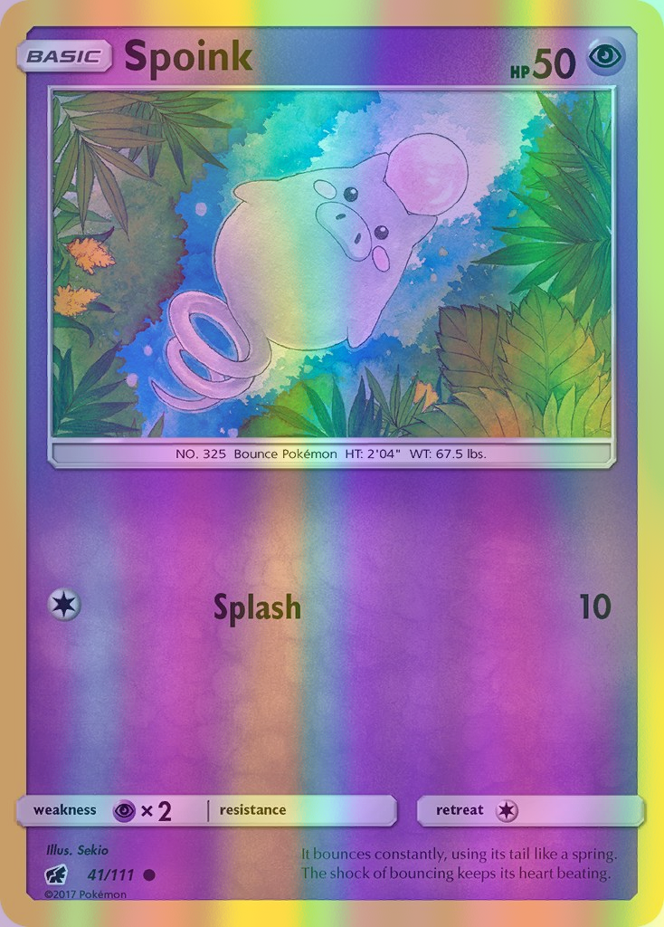 Spoink - 041/111 (CIN) Common - Near Mint Reverse Holofoil