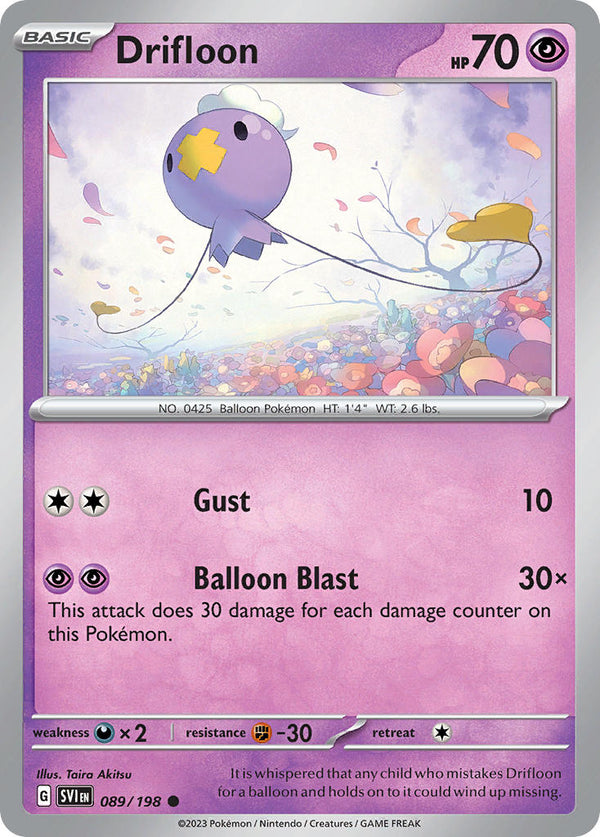 Drifloon - 089/198 (SV1) Common - Near Mint