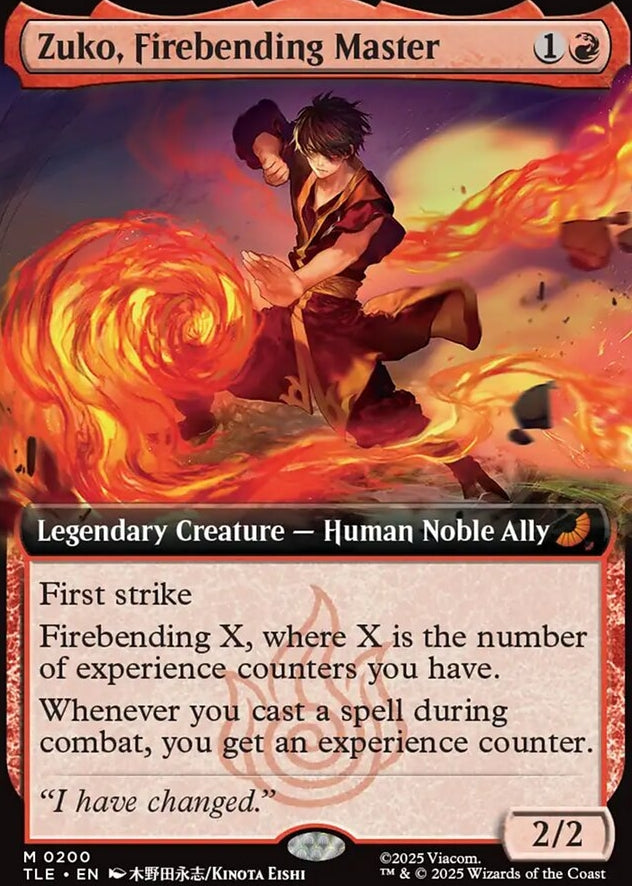 Zuko, Firebending Master [ #0200 Extended Art ] (TLE-M)