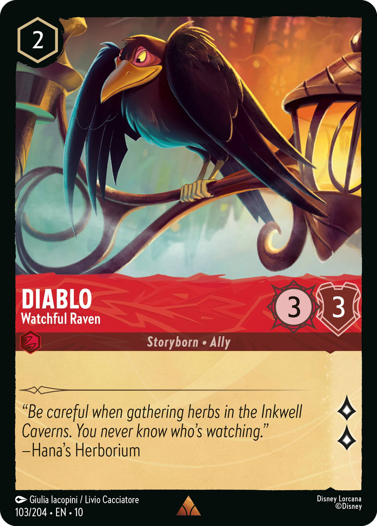 Diablo - Watchful Raven (103/204 - Whispers in the Well) Rare