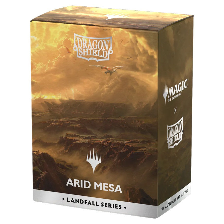 Dragon Shield: Standard - Dual Matte Art: MTG - Landfall Series: Arid Mesa 100 Count