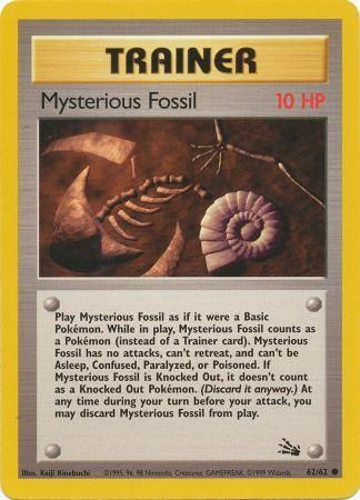 Mysterious Fossil - 62/62 (FO) Common - Near Mint Unlimited