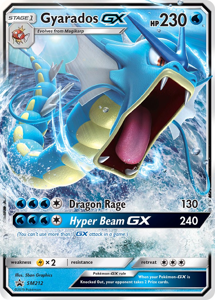 Gyarados GX - SM212 (SM:PR) Promo - Near Mint Holofoil