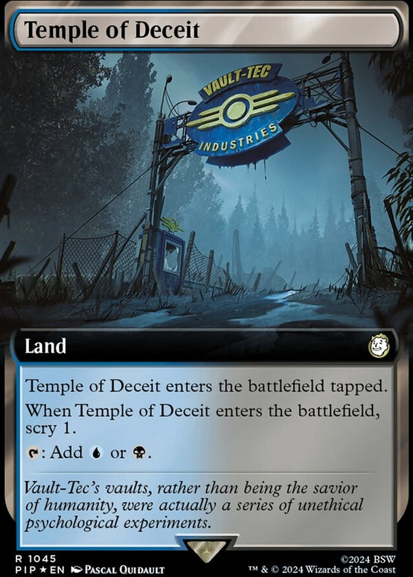 Temple of Deceit [#1045 Extended Art Surge Foil] (PIP-R)