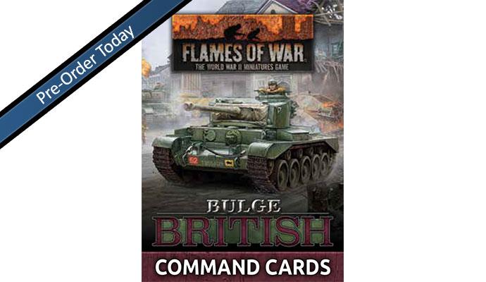 Flames of War: WWII: Command Card Pack (FW272C) - Bulge: British