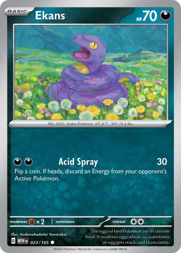 Ekans - 023/165 (MEW) Common - Near Mint