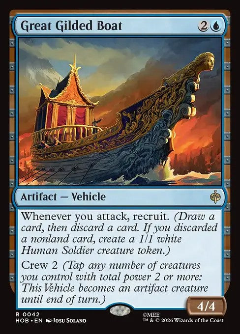 Great Gilded Boat [ #0042 ] (HOB-R)