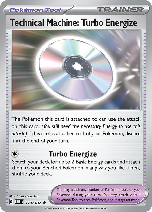 Technical Machine: Turbo Energize - 179/182 (PAR) Uncommon - Near Mint