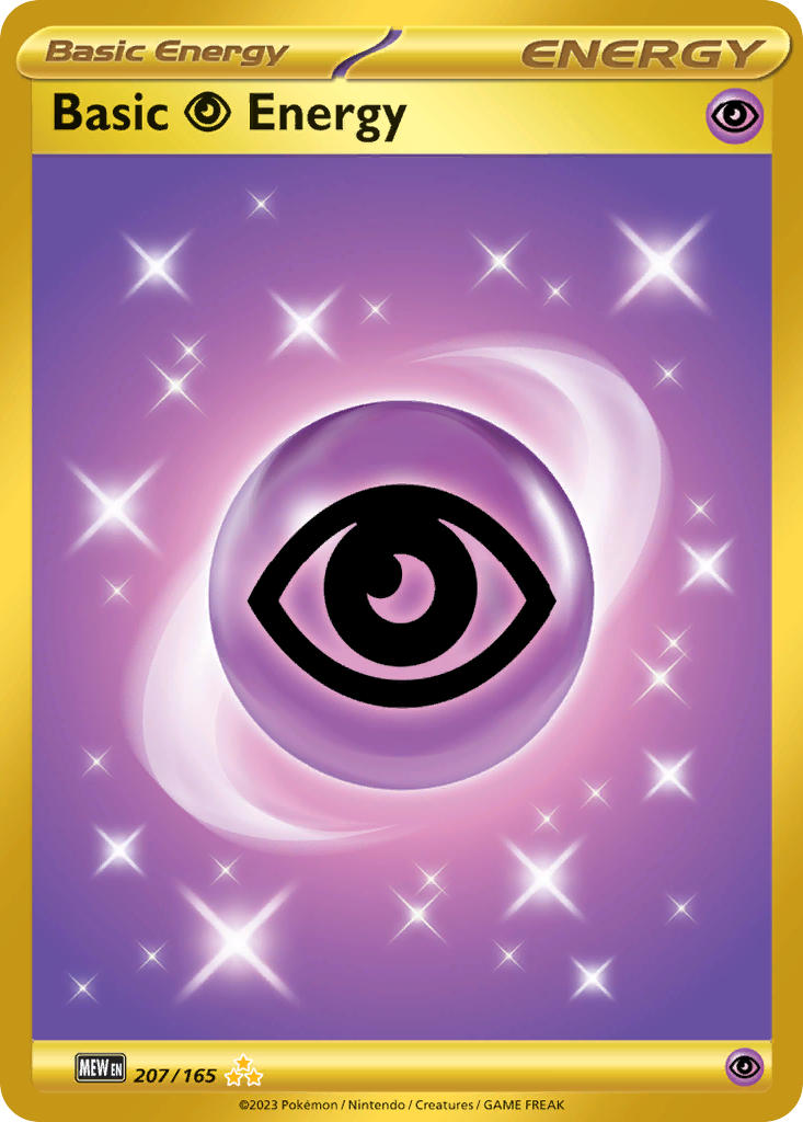 Basic Psychic Energy - 207/165 (MEW) Hyper Rare - Near Mint Holofoil