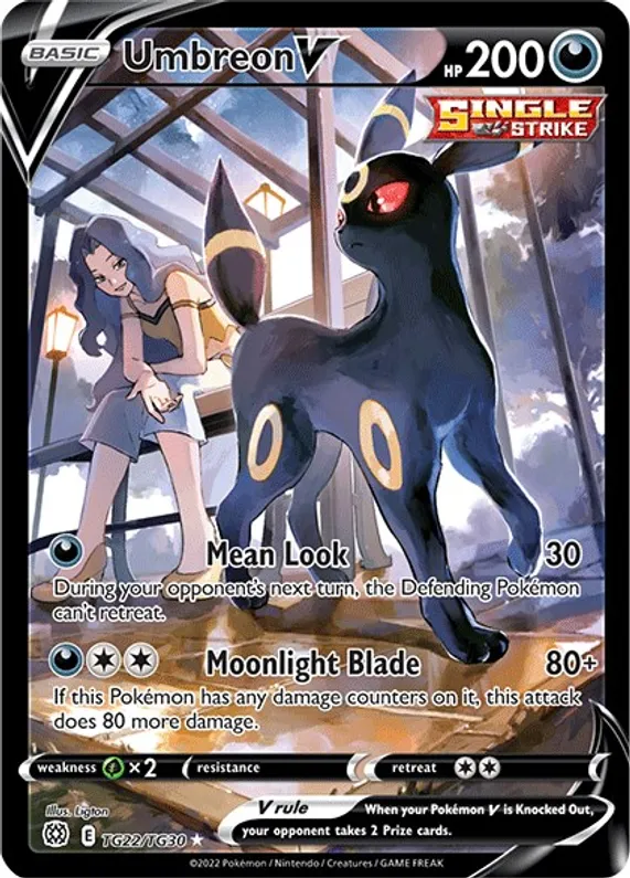 Umbreon V - TG22/TG30 (SWSH09:TG) Ultra Rare - Near Mint Holofoil