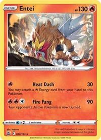 Entei - 020/163 (SWSH05) Holo Rare - Near Mint Reverse Holofoil