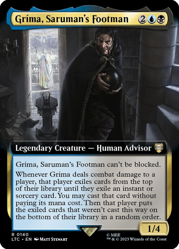 Grima, Saruman's Footman [#0140 Extended Art] (LTC-R)